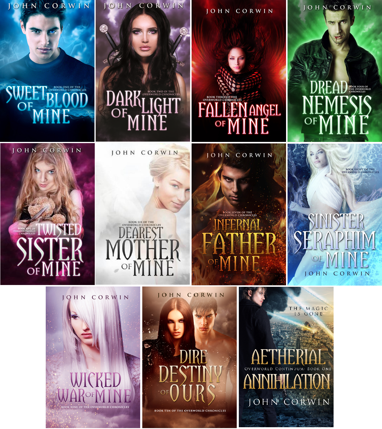 Overworld Chronicles 16 book series Set By: John Corwin-AUDIOBOOK/MP3