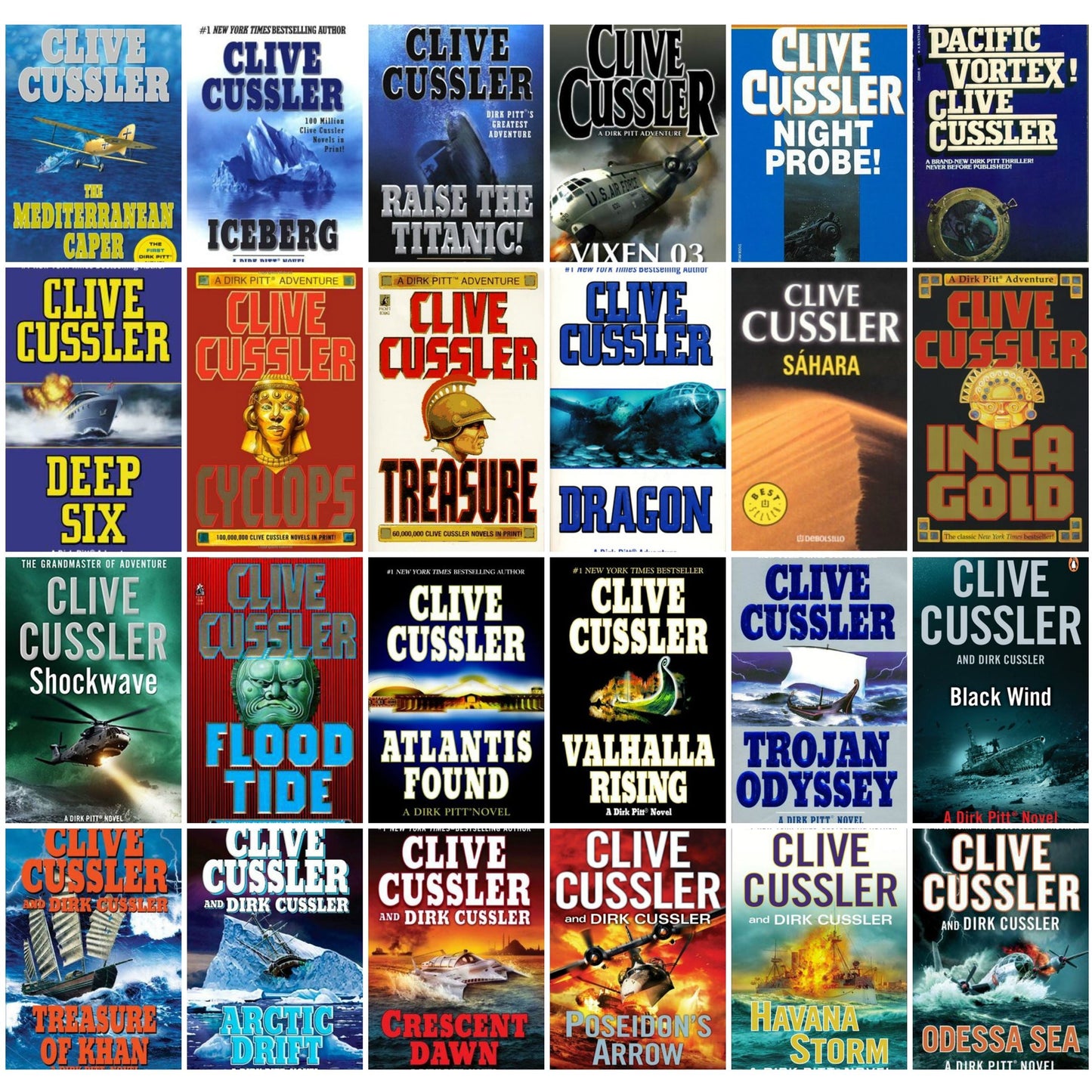 A Dirk Pitt Adventure series (book 1-25)-AUDIOBOOK/MP3