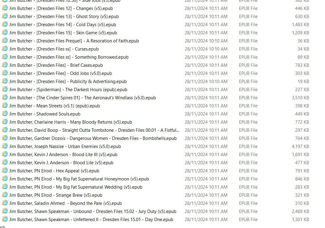 Jim Butcher super bundle Ebooks(OVER 50 BOOKS)(epub format)