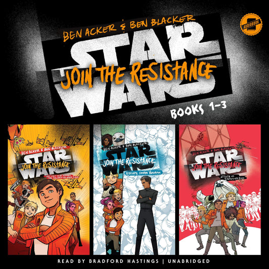 Star Wars Join the Resistance, Books 1-3-AUDIOBOOK/MP3