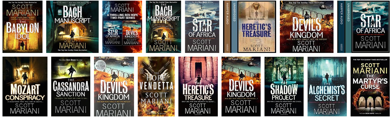 BEN HOPE COMPLETE SERIES-(18 BOOKS) by Scott Mariani-AUDIOBOOK/MP3 - ty's cheap DIGITAL audiobook/Etextbook