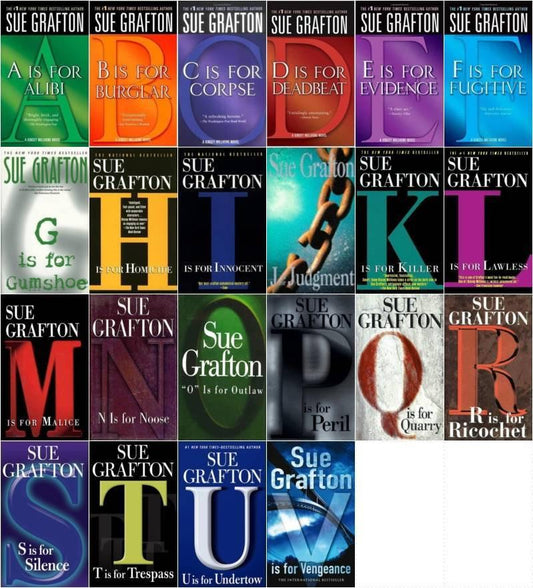 Sue Grafton: The Kinsey Millhone Alphabet Series{24 books} -AUDIOBOOK/MP3 or APPLE - ty's cheap DIGITAL audiobook/Etextbook